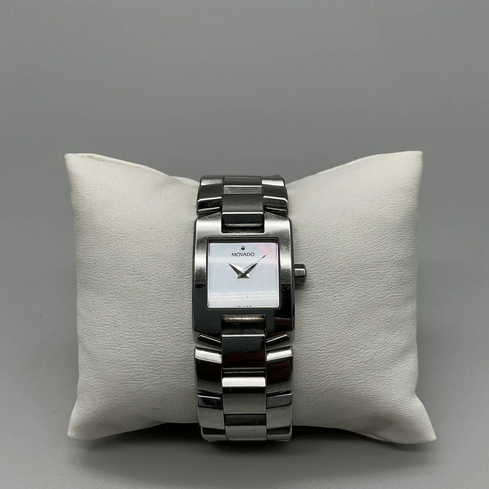 Movado Eliro Manchette Womens Watch 21mm 84-A1-1431 Stainless New Battery 6.75